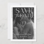 Save The Date Mariage photo texte superposition de la typographi (Devant)