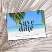 Save The Date Mariage photo Tropical Beach
