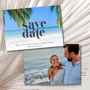 Save The Date Mariage photo Tropical Beach