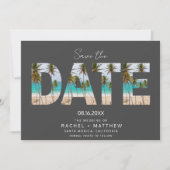 Save The Date Mariage photo Tropical Beach Couple (Devant)