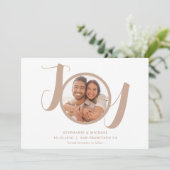 Save The Date Mariage photo typographie moderne (Debout devant)