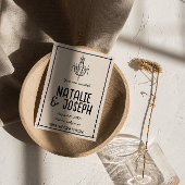 Save The Date Mariage photo unique Retro Main tiré