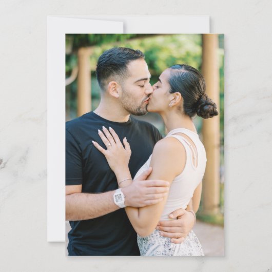 Save The Date Mariage photo Whimsical Champagne Tower (Dos)