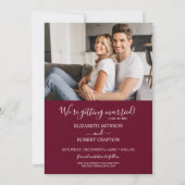 Save The Date Mariage photo White Botanical (Dos)