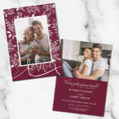 Save The Date Mariage photo White Botanical