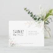 Save The Date Mariage photo Wild Forest Greenery (Debout devant)