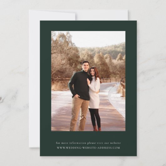 Save The Date Mariage photo Wild Forest Pine Tree (Dos)
