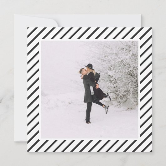 Save The Date Mariage photographique moderne, typographie graphi (Dos)