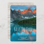 Save The Date Mariage photographique pittoresque Mountain Landsc (Devant / Derrière)