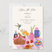 Save The Date Mariage pique-nique (Devant)