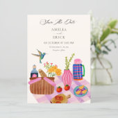 Save The Date Mariage pique-nique (Debout devant)