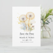 Save The Date Mariage Pissenlit (Debout devant)
