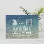 Save The Date Mariage plage Enregistrer la date (Debout devant)