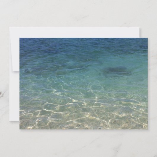 Save The Date Mariage plage Enregistrer la date (Dos)