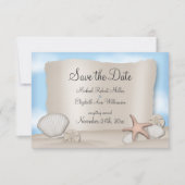 Save The Date Mariage plage Enregistrer la date Annonces (Devant)