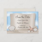 Save The Date Mariage plage Enregistrer la date Annonces (Devant / Derrière)