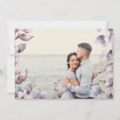 Save The Date Mariage pourpre (Dos)