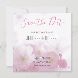 Save The Date Mariage professionnel minimaliste Floral moderne