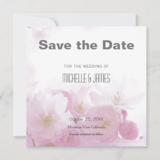 Save The Date Mariage professionnel minimaliste Floral moderne