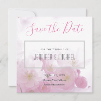 Save The Date Mariage professionnel minimaliste Floral moderne