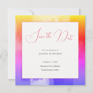 Save The Date Mariage Professionnel Minimaliste Mignon Abstrait