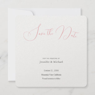 Save The Date Mariage Professionnel Minimaliste Moderne Simple