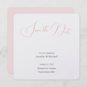 Save The Date Mariage professionnel minimaliste Plain moderne (Devant / Derrière)