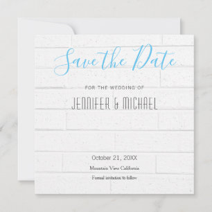 Save The Date Mariage Professionnel Mur Design moderne Ciel bleu