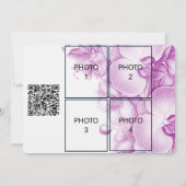 Save The Date Mariage Pruneau Enregistrez la date Quatre Photos (Dos)