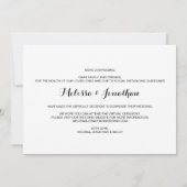 Save The Date Mariage Réduit Mini Annonce de Mariage pour Micro (Dos)