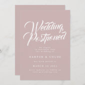 Save The Date Mariage Remplacé Modifier La Date (Devant / Derrière)