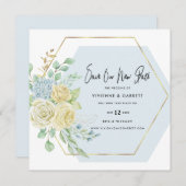 Save The Date Mariage reporté Mariage nouvelle date (Devant / Derrière)