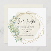 Save The Date Mariage reporté Mariage nouvelle date (Devant / Derrière)