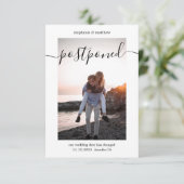 Save The Date Mariage Reporté Modifier La Date Photo (Debout devant)