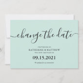 Save The Date Mariage reprogrammé pour la typographie de pinceau (Devant)