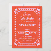 Save The Date Mariage rétro amusant (Devant)