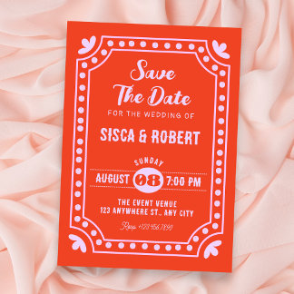 Save The Date Mariage rétro amusant