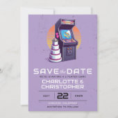 Save The Date Mariage Retro Arcade (Devant)