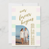 Save The Date Mariage rétro Cabana (Devant)