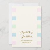 Save The Date Mariage rétro Cabana (Dos)