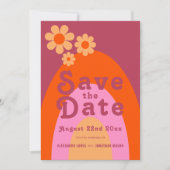 Save The Date Mariage Rétro Moderne (Devant)