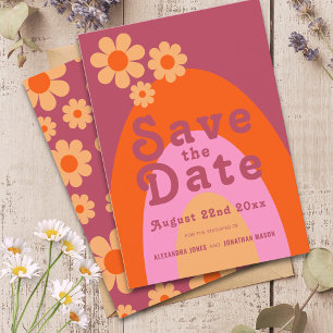 Save The Date Mariage Rétro Moderne