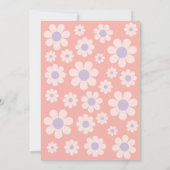 Save The Date Mariage Rétro Moderne des Années 70 Pastel (Dos)