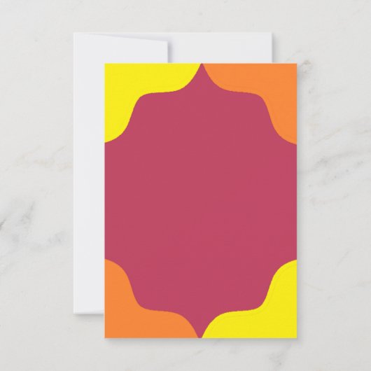 Save The Date Mariage rétro Southwestern Sunrise (Dos)