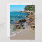 Save The Date Mariage Rocky Beach Économisez La Date (Dos)