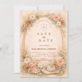 Save The Date Mariage Romance Ranch de l'Ouest (Devant)
