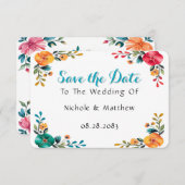 Save The Date Mariage romancier peint (Devant / Derrière)