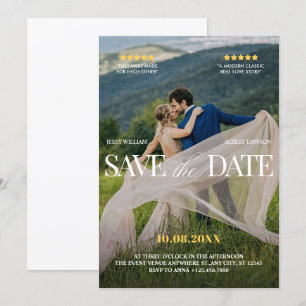 Save The Date Mariage romantique
