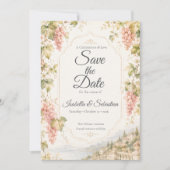 Save The Date Mariage Romantique au Vignoble (Devant)