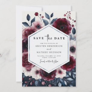 Save The Date Mariage romantique de Bourgogne